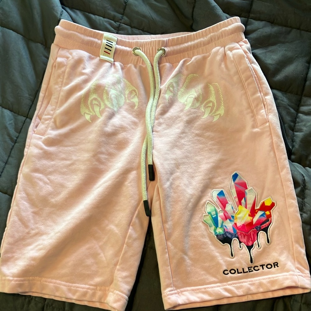 FIFTH LOOP Pink Graphic Drawstring Shorts